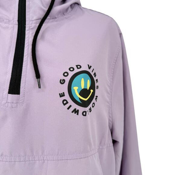 Trademark Brooklyn MFG Co Jacket Women’s S Good Vibes Worldwide Streetwear - Picture 3 of 8